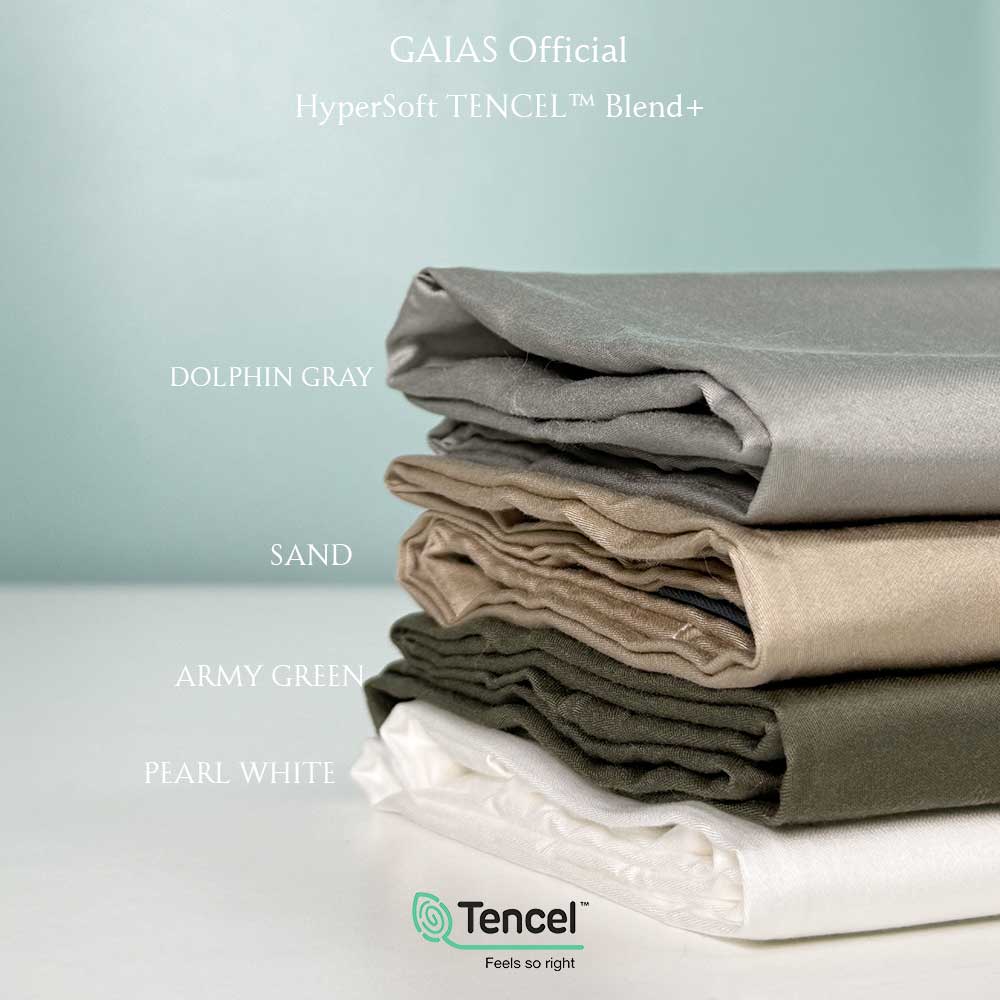 hiihiifamily x Gaias | HyperSoft™ Sheet Set – TENCEL™ Lyocell Blend Extra-long staple cotton