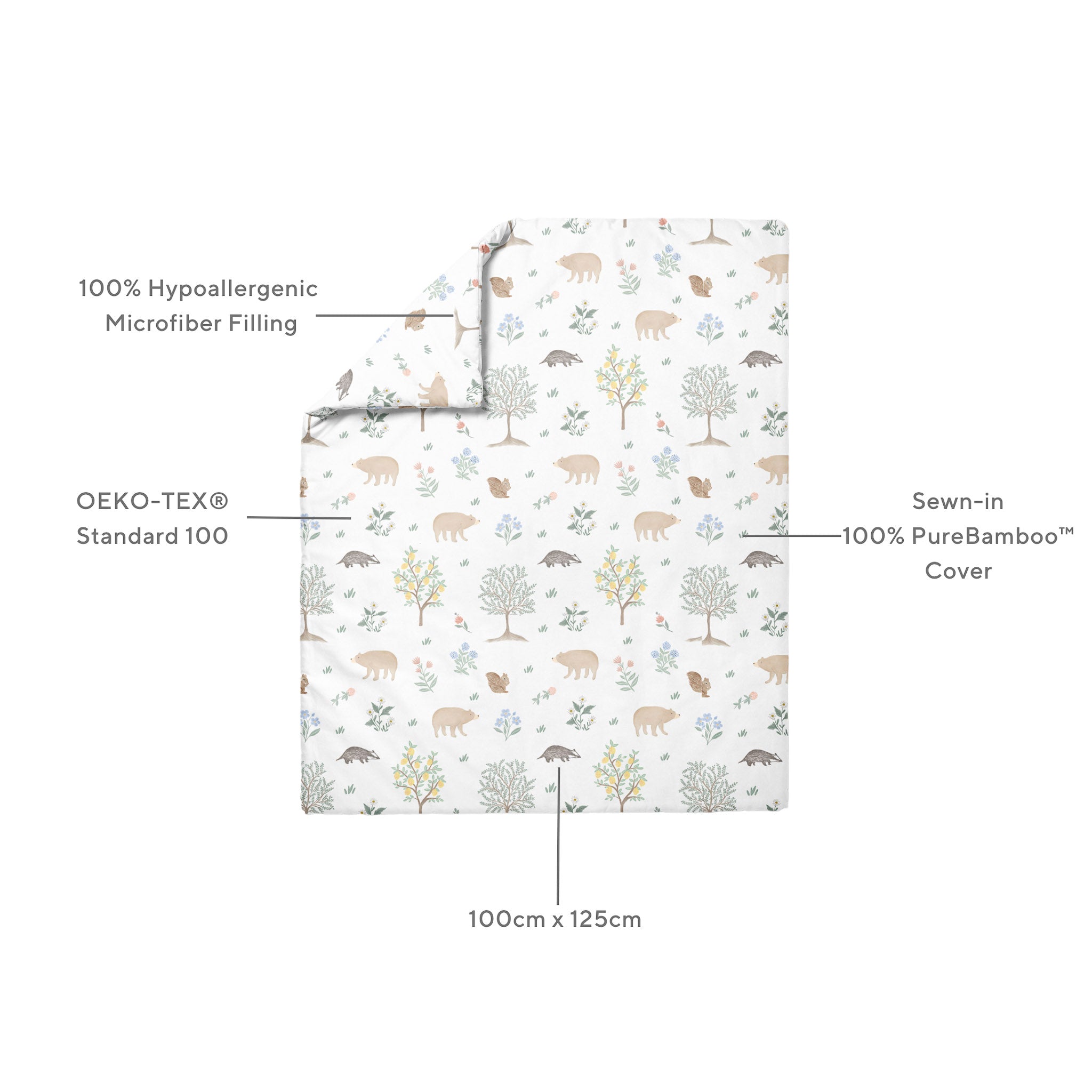 [Kays+Kins x GAIAS] PureBamboo™ Duvet + Fitted Crib Sheet Bundle Set