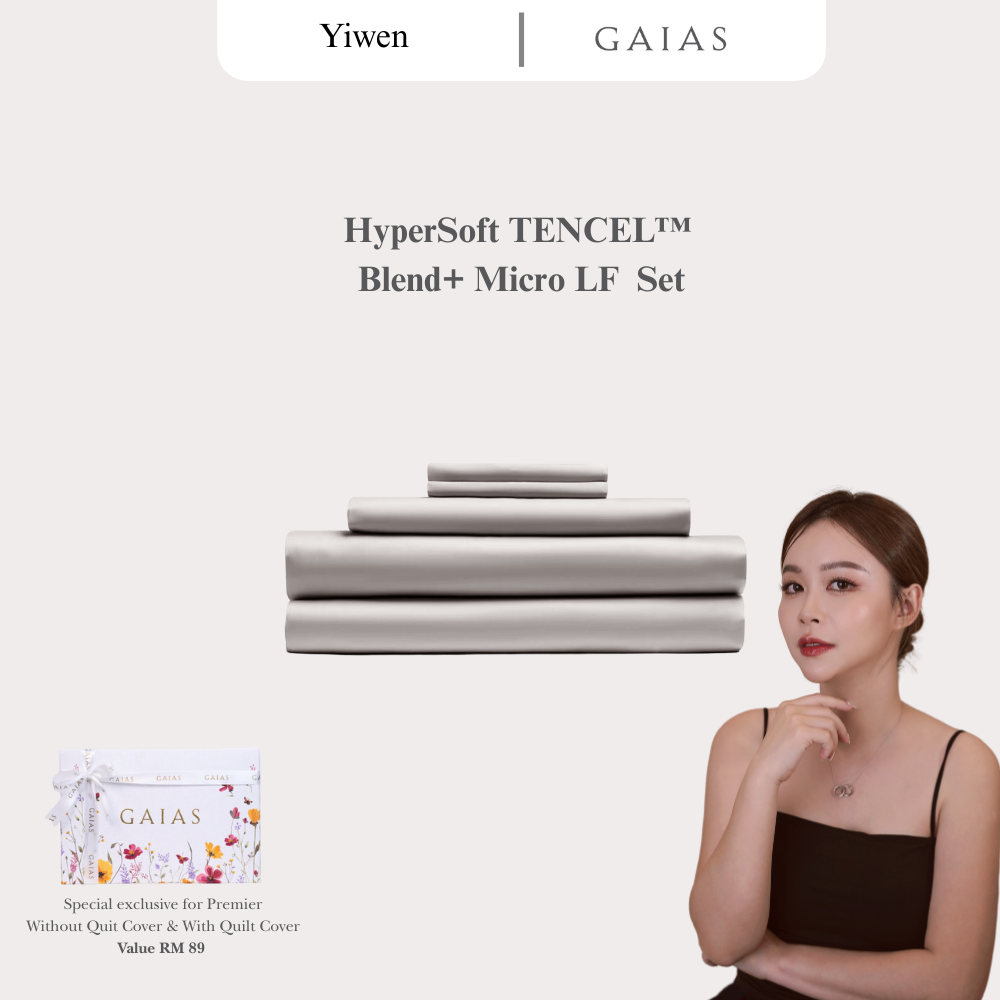 Yiwen x Gaias | HyperSoft™ Sheet Set – TENCEL™ Lyocell Blend Extra-long staple cotton